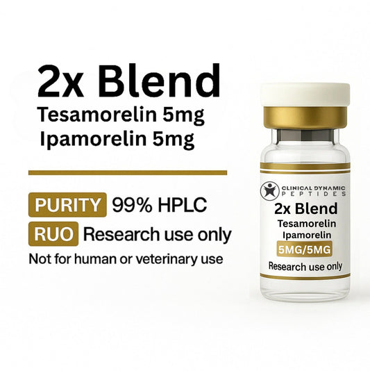 2x Tesamorelin, Ipamorelin 5mg (Blend) (5ML Vial)